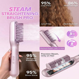 برس حرارتی بخاردار شیگلم مدل Hydra Shot Steam straightening brush Pro وزن 775 گرم با مخزن بخار داخلی و سیستم یونساز