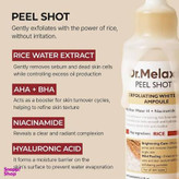سرم لایه بردار برنج دکتر ملاکسین مدل Peel Shot White Rice