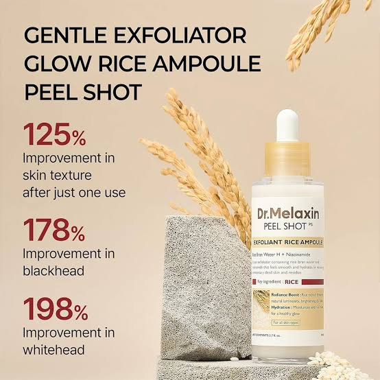 سرم لایه بردار برنج دکتر ملاکسین مدل Peel Shot White Rice